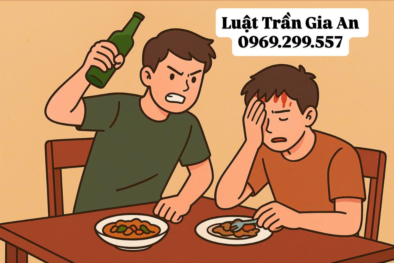 Hành vi cố ý gây thương tính Cơn giận phút chốc hậu quả cả đời