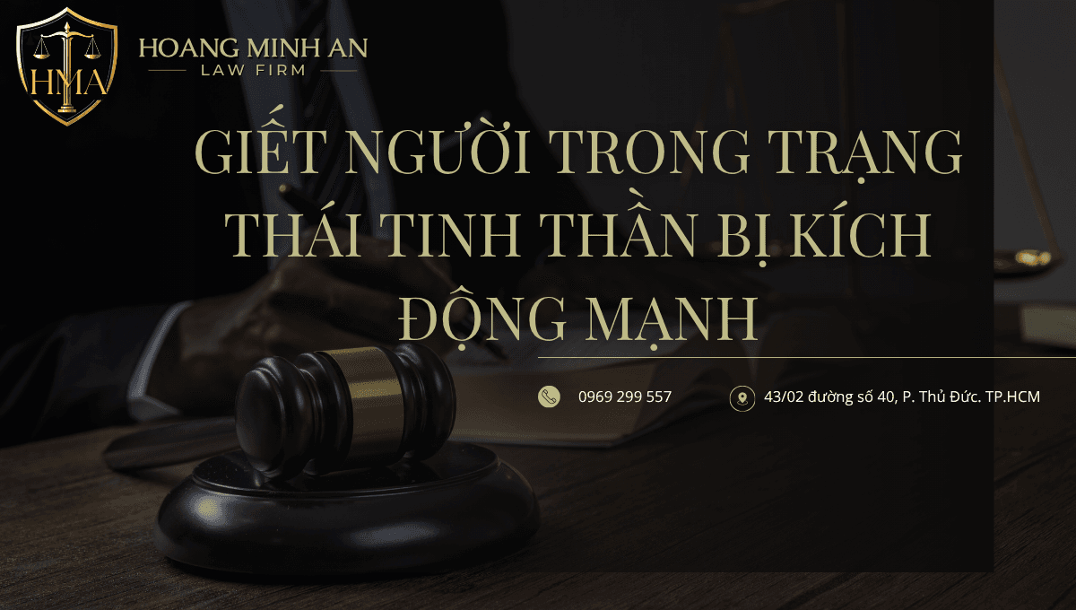 GIẾT NGƯỜI TRONG TRẠNG THÁI TINH THẦN BỊ KÍCH ĐỘNG MẠNH