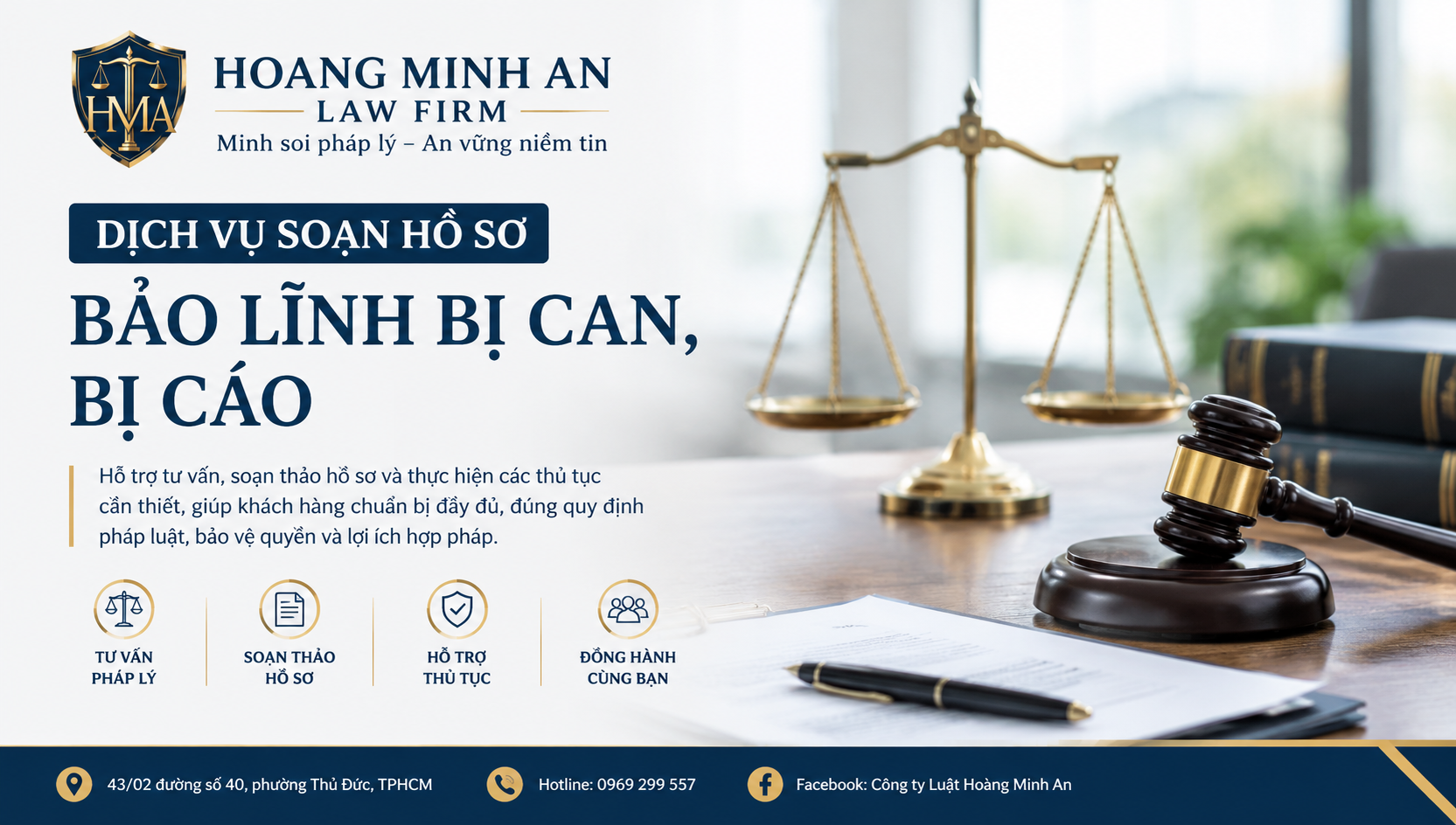 Luật Hoàng Minh An DỊCH VỤ SOẠN HỒ SƠ BẢO LĨNH BỊ CAN/ BỊ CÁO Luật Hoàng Minh An